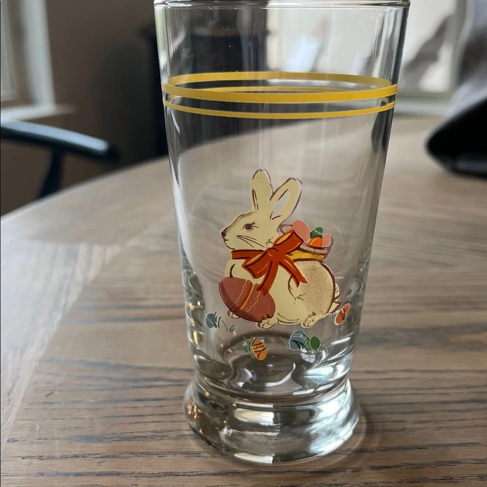 Williams Sonoma Easter Juice Glasses 4